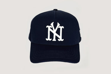 Turned Logos Yankees vs Mets