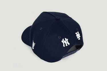 Turned Logos Yankees vs Mets