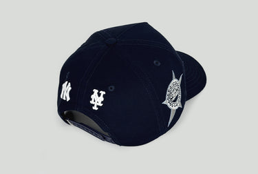 Turned Logos Yankees vs Mets
