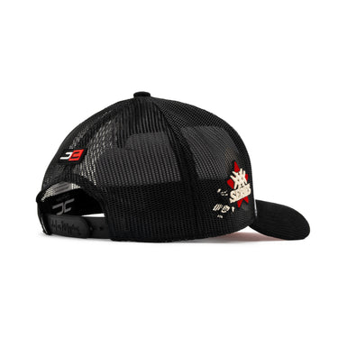 JC HATS - ROCK STAR WHITE/BLACK