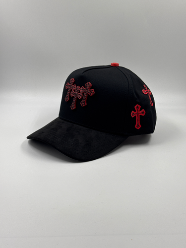 GC HATS CRYSTALS - CHROME RED