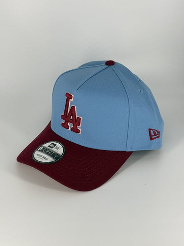 NEW ERA CURVA DODGERS FIRST WS BLUE/WINE 940F – El Tiros Caps
