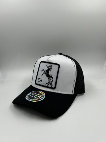 SOMBRERO BLANCO - CABALLO BLANCA/NEGRA